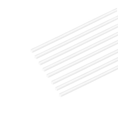 Harfington 0.5mm×0.5mm×20" ABS Plastic Square Bars Rod for Architectural Model Making 8pcs