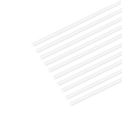 Harfington 0.5mm×0.5mm×20" ABS Plastic Square Bars Rod for Architectural Model Making 10pcs
