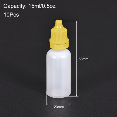 Harfington 15ml/0.5 oz Empty Squeez Dropper Bottle 10pcs