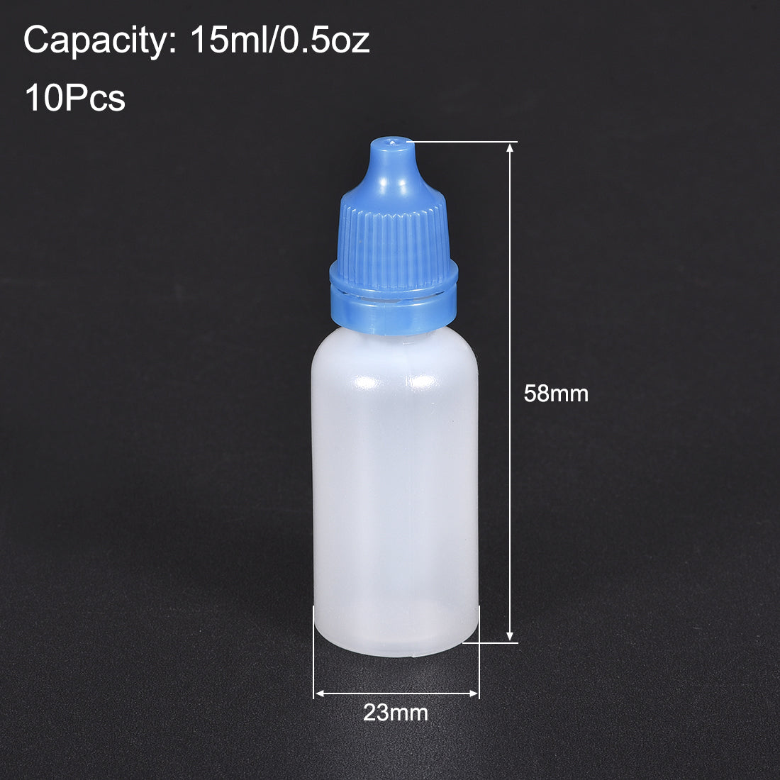 Harfington 15ml/0.5 oz Empty Squeez Dropper Bottle 10pcs