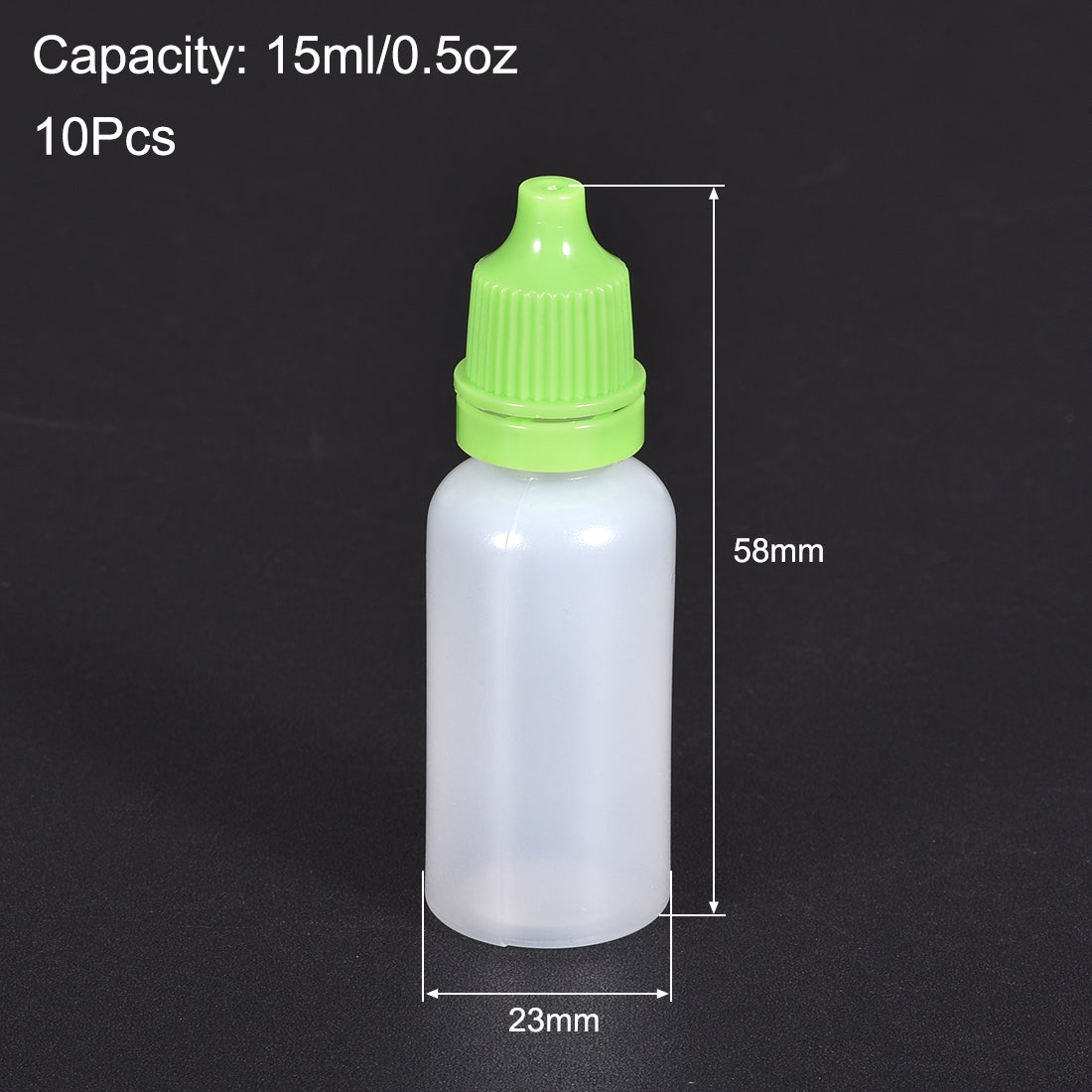 Harfington 15ml/0.5 oz Empty Squeez Dropper Bottle 10pcs