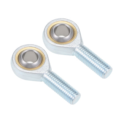 Harfington 14mm Rod End Bearing M14x2.0mm Rod Ends Ball Joint Male Right Hand Thread 2pcs