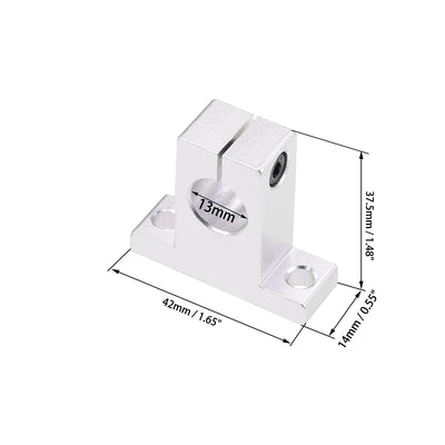 Harfington 13mm Shaft Support SK13 Linear Motion Slide Rail Guide Blocks for CNC 3D Printer 2pcs