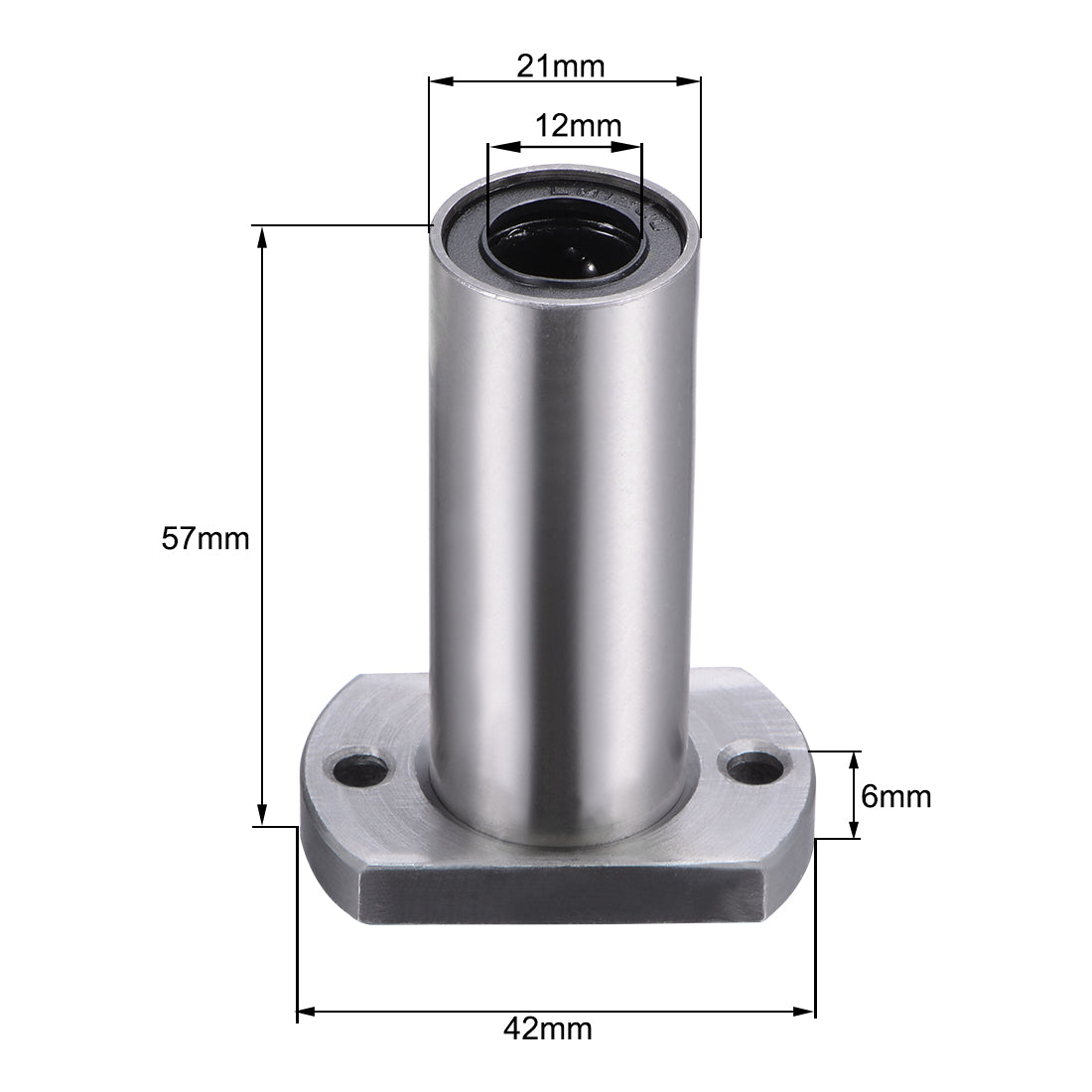 uxcell Uxcell Linear Motion Ball Bearings Extra Long Oval Flanged