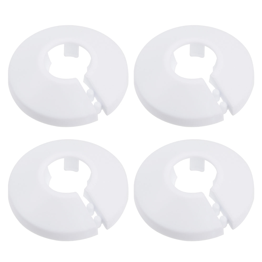 Harfington 16mm Pipe Cover PP Plastic Water Pipe Escutcheon White 4pcs