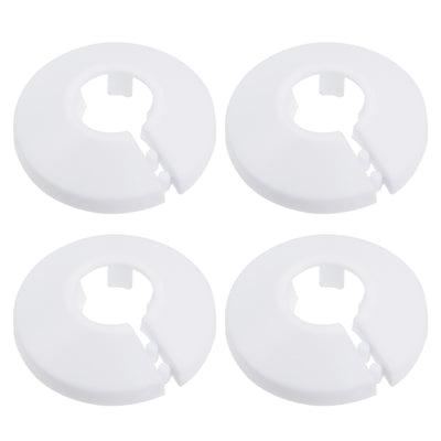 Harfington 16mm Pipe Cover PP Plastic Water Pipe Escutcheon White 4pcs