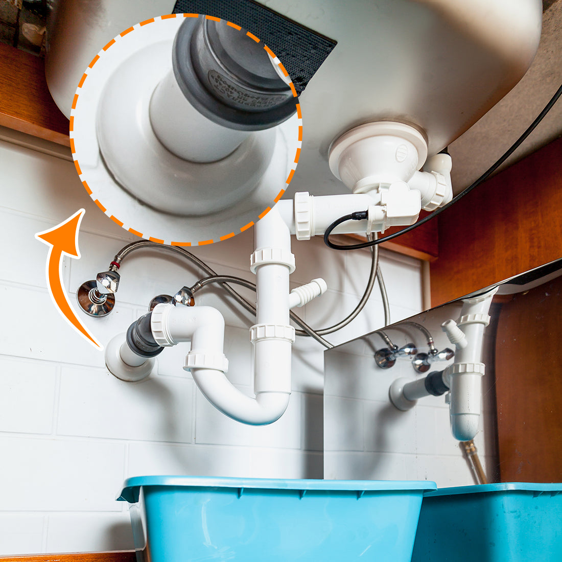 Harfington 16mm Pipe Cover Decoration PP Plastic Water Pipe Escutcheon White 8pcs