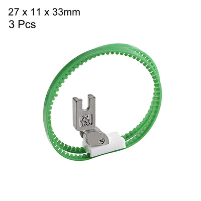Harfington #T35 Sewing Machine Double Nylon Ring Presser Foot for High Shank 3pcs