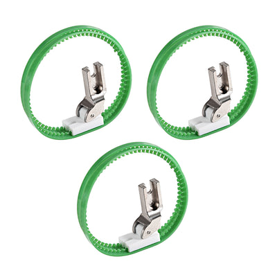 Harfington #T35 Nähmaschinen-Nähfuß mit doppeltem Nylonring für hohen Schaft, 3 Stück