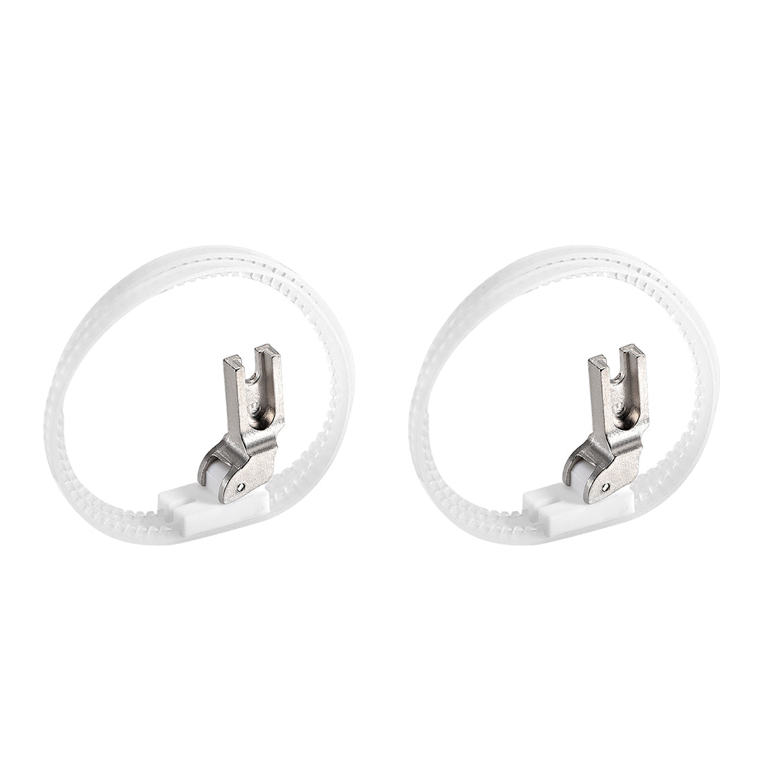 Harfington #T35 Sewing Machine Double Nylon Ring Presser Foot for High Shank,White 2pcs