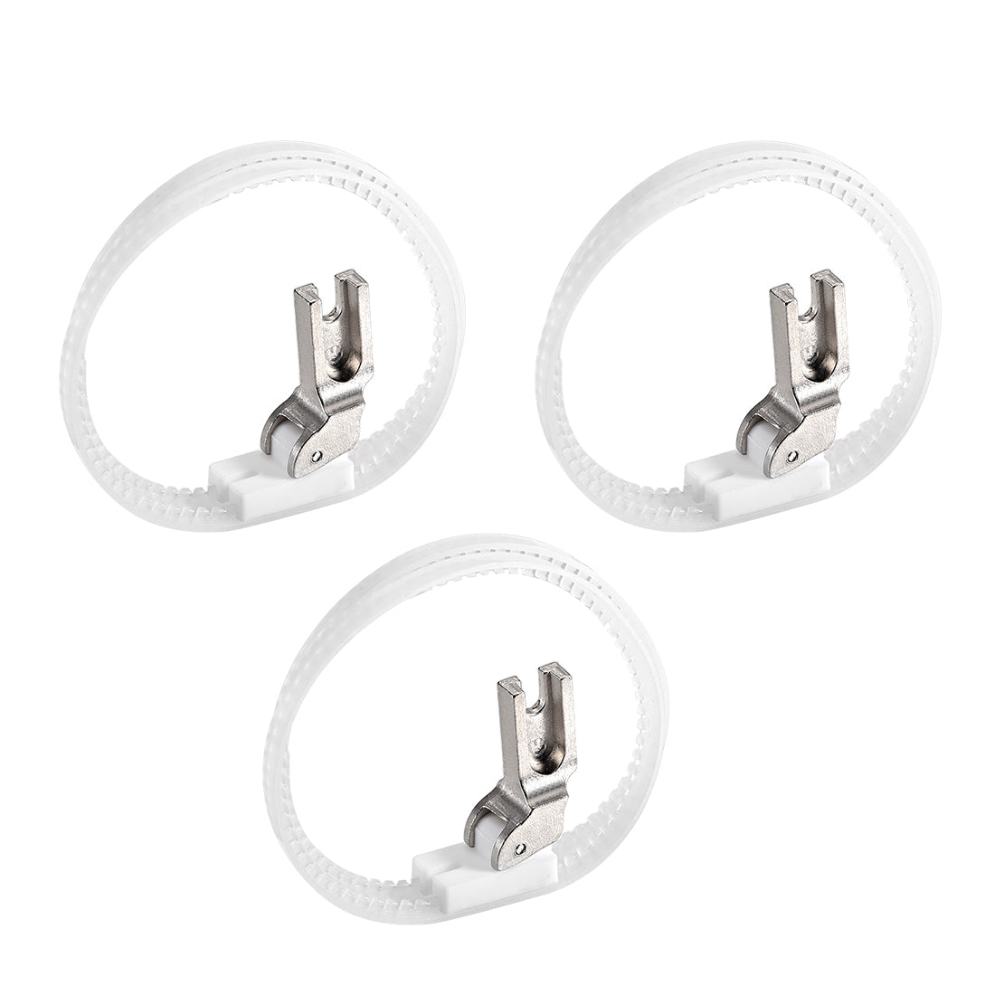 Harfington #T35 Sewing Machine Double Nylon Ring Presser Foot for High Shank,White 3pcs