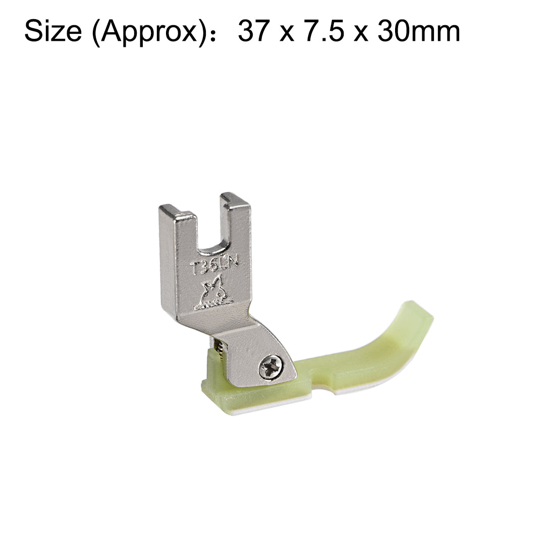 Harfington #T36LN Narrow Zipper Foot with Plastic Bottom Suitable for Most of Industrial Sewing Machines