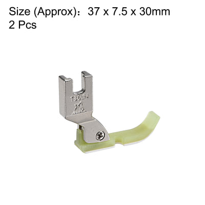 Harfington #T36LN Narrow Zipper Foot with Plastic Bottom Suitable for Most of Industrial Sewing Machines 2pcs