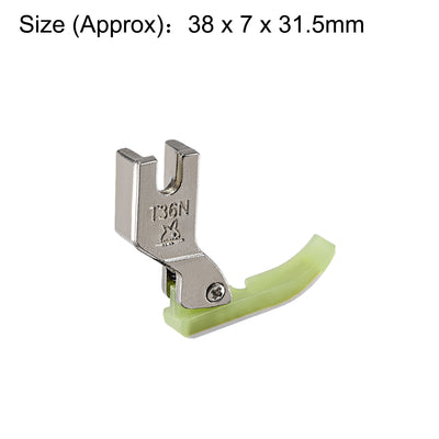 Harfington #T36N Narrow Zipper Foot with Plastic Bottom Suitable for Most of Industrial Sewing Machines