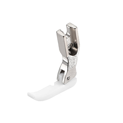 Harfington #T36LN Narrow Zipper Foot with Plastic Bottom Suitable for Most of Industrial Sewing Machines White