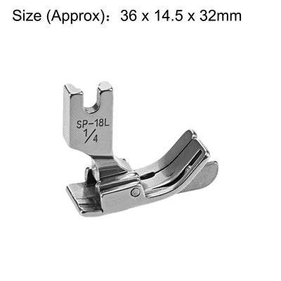 Harfington #SP-18L Industrial Sewing Machine Hinged Presser Foot  with Left Guide 1/4" (6mm)