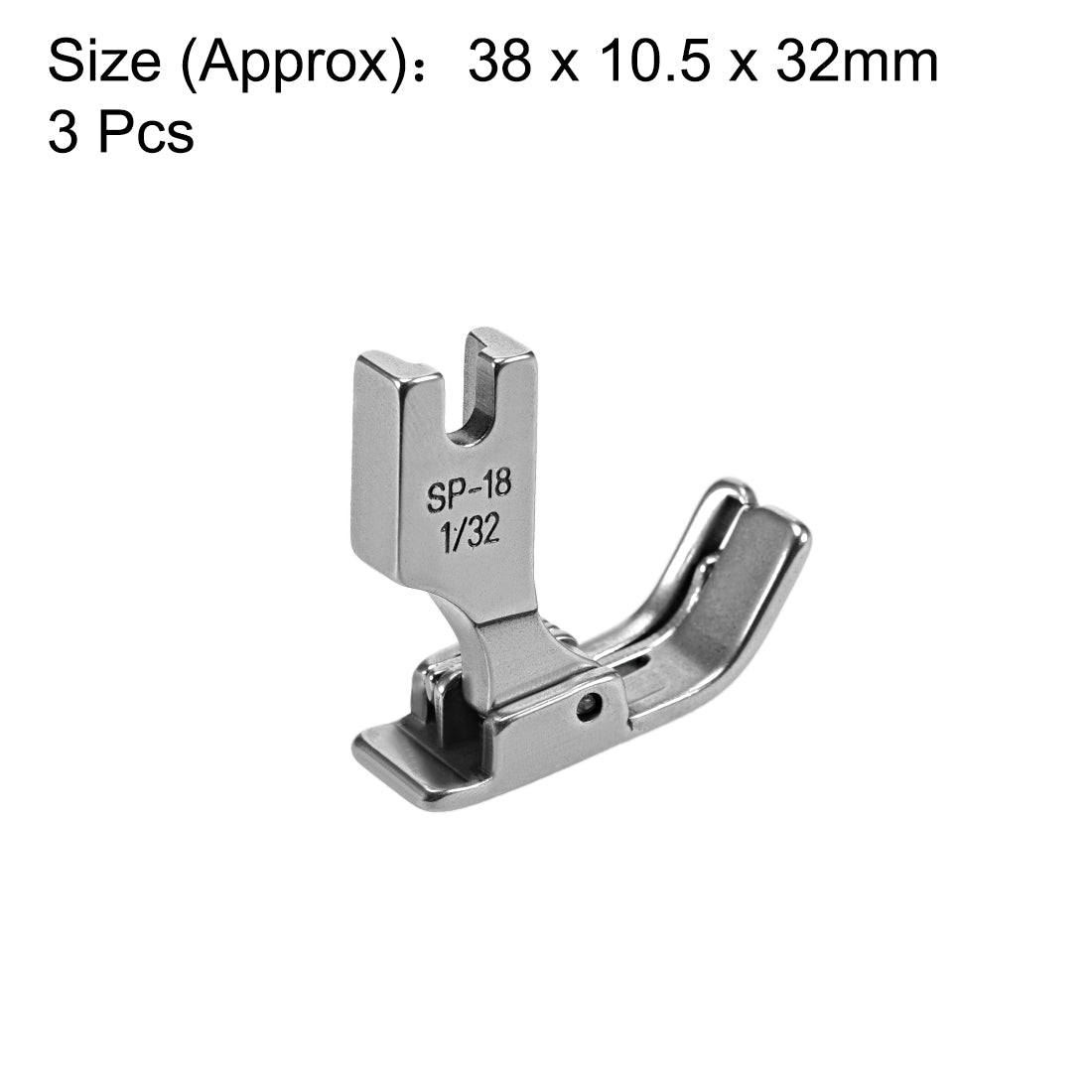 Harfington #SP-18R Industrial Sewing Machine Hinged Presser Foot  with Right Guide 1/32" (1mm) 3pcs