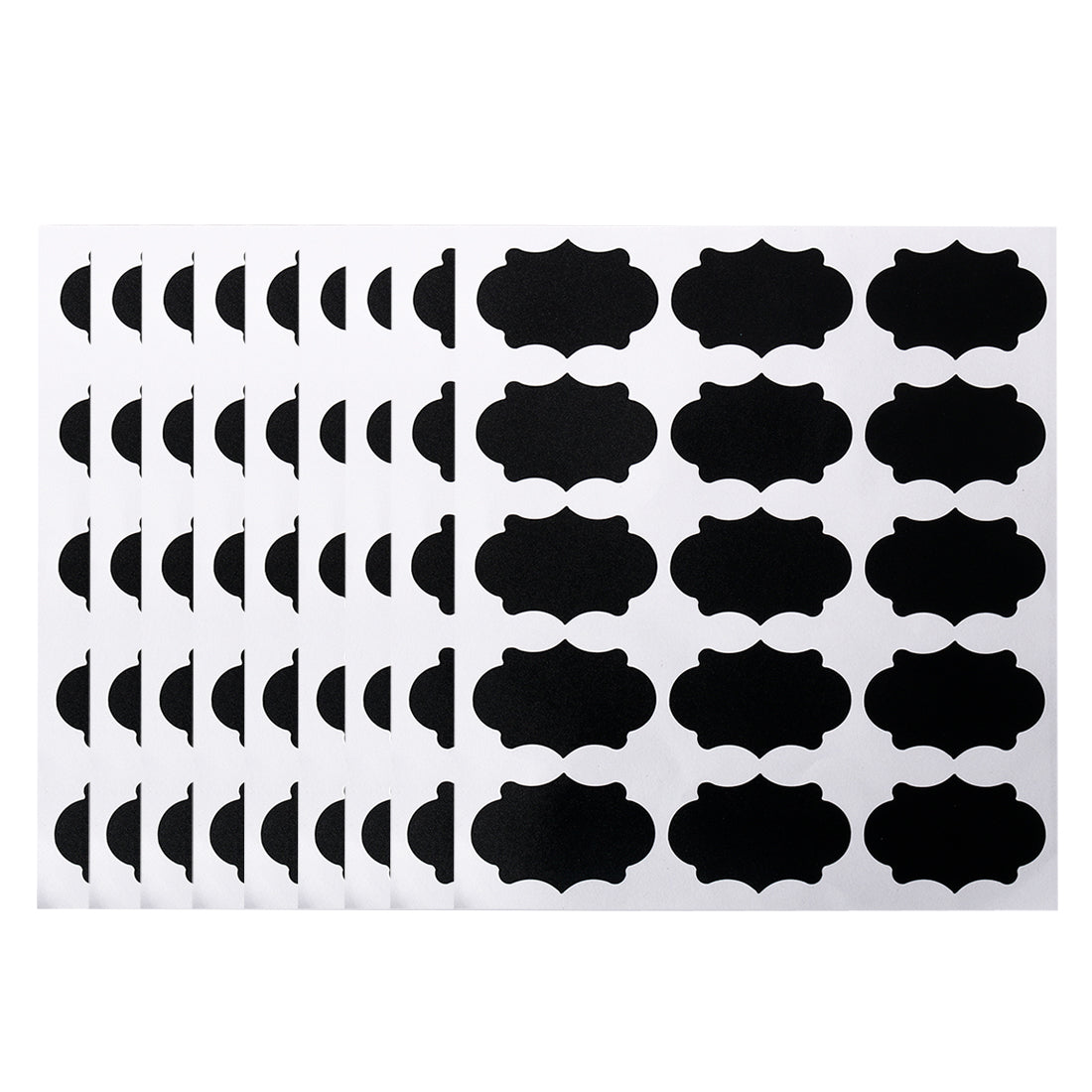 Harfington 135pcs Chalkboard Labels Water-resistant Reusable Blackboard Storage Stickers