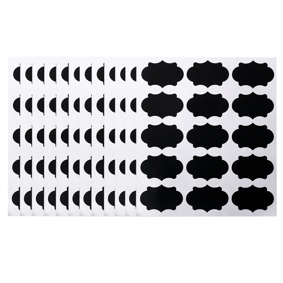 Harfington 180pcs Chalkboard Labels Water-resistant Reusable Blackboard Storage Stickers