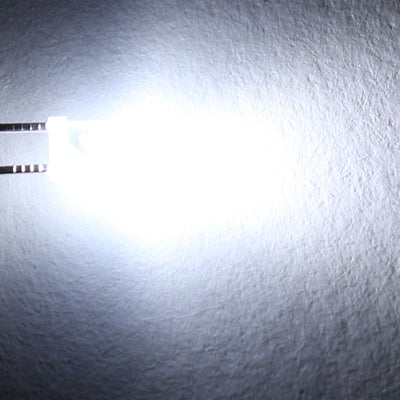 Harfington 150pcs 3mm White Lights Diodes DC 3-3.4V Bulb Lamps Light Emitting Diode