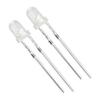 Harfington 150pcs 3mm White Lights Diodes DC 3-3.4V Bulb Lamps Light Emitting Diode