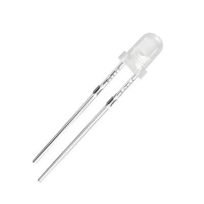 Harfington 150pcs 3mm White Lights Diodes DC 3-3.4V Bulb Lamps Light Emitting Diode