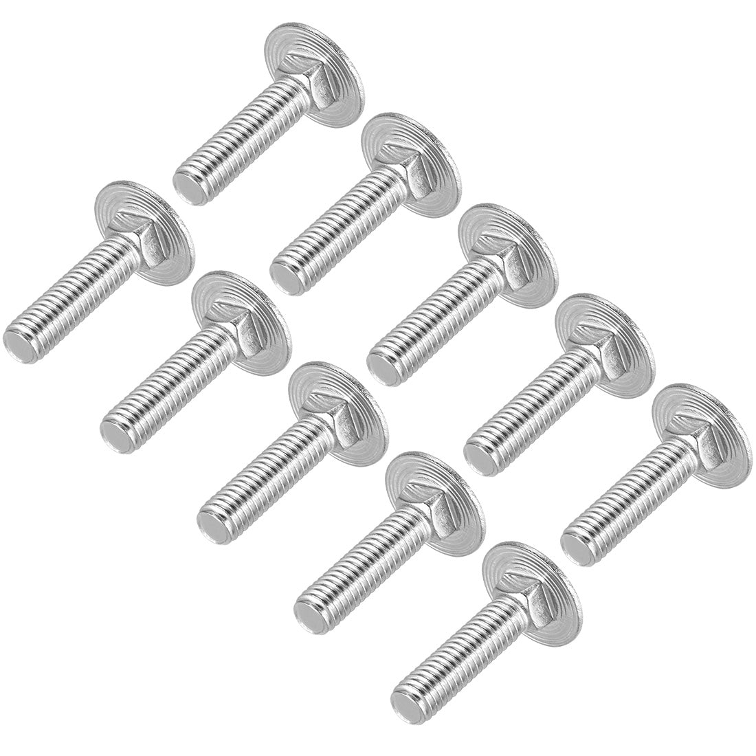 Harfington Carriage Bolts, Neck Carriage Bolt, Round Head, Square Neck, 304 Stainless Steel M6x25mm 20pcs