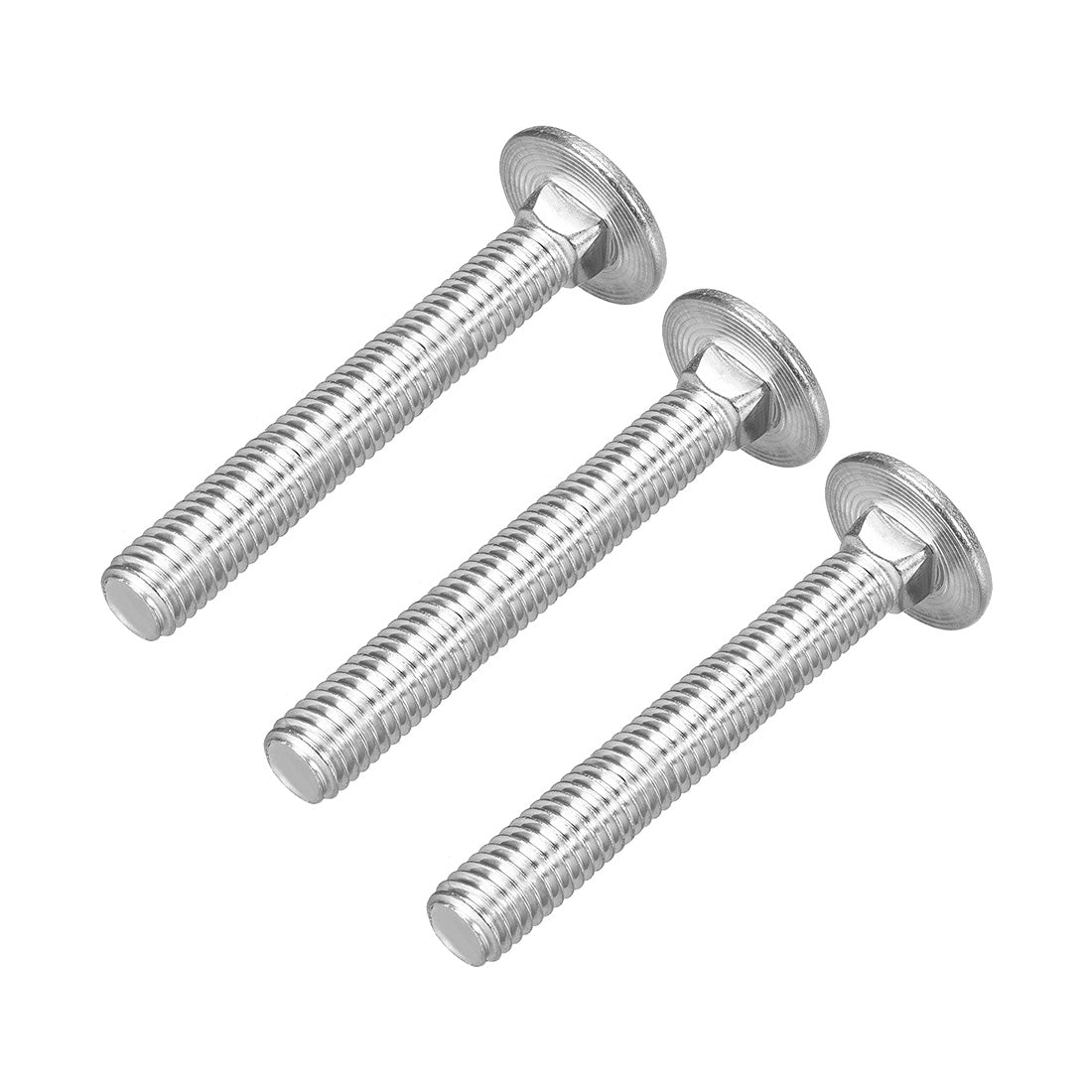 Harfington Carriage Bolts, Neck Carriage Bolt, Round Head, Square Neck, 304 Stainless Steel M8x70mm 3pcs