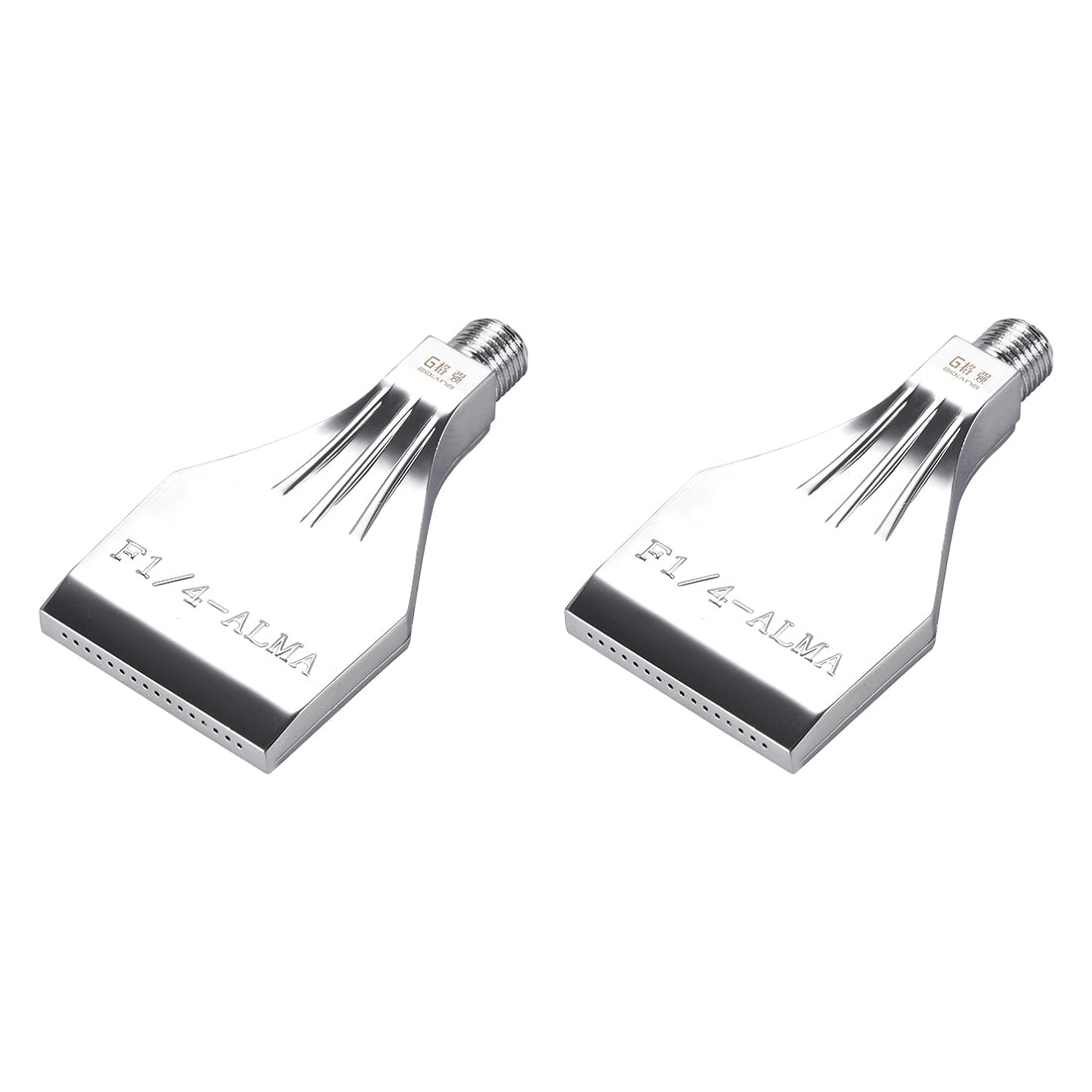 Harfington Flat Nozzle G1/4 Male Thread Aluminum Alloy Air Blow Off Flat Jet Nozzle 2Pcs