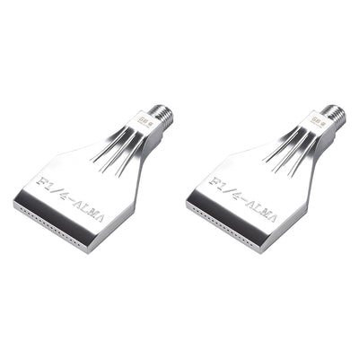 Harfington Flat Nozzle G1/4 Male Thread Aluminum Alloy Air Blow Off Flat Jet Nozzle 2Pcs