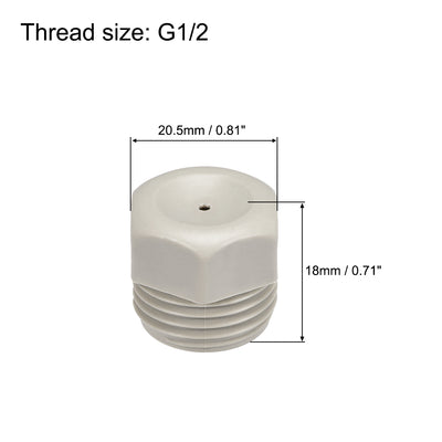 Harfington Mist Nozzle - G1/2 Male Thread PP Fine Atomizing Spray Tip