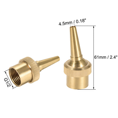 Harfington Adjustable Water Pond Sprinkler Head Brass Fountain Nozzle