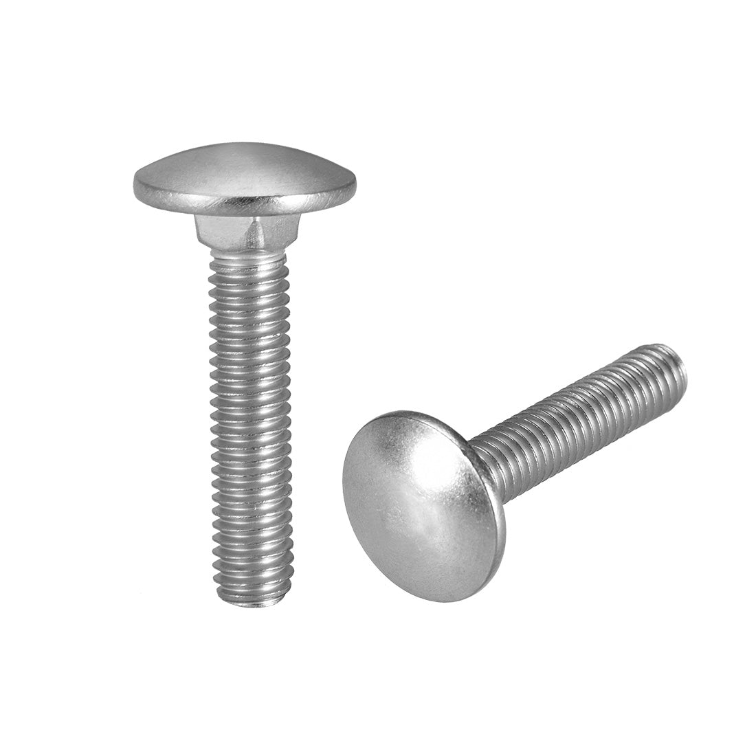 Harfington Carriage Bolts, Neck Carriage Bolt, Round Head, Square Neck, Stainless Steel M6x30mm 15pcs