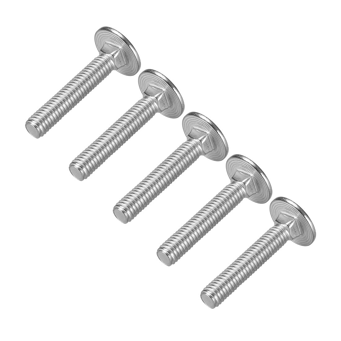 Harfington Carriage Bolts, Neck Carriage Bolt, Round Head, Square Neck, Stainless Steel M6x35mm 5pcs