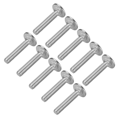 Harfington Carriage Bolts, Neck Carriage Bolt, Round Head, Square Neck, Stainless Steel M6x35mm 20pcs