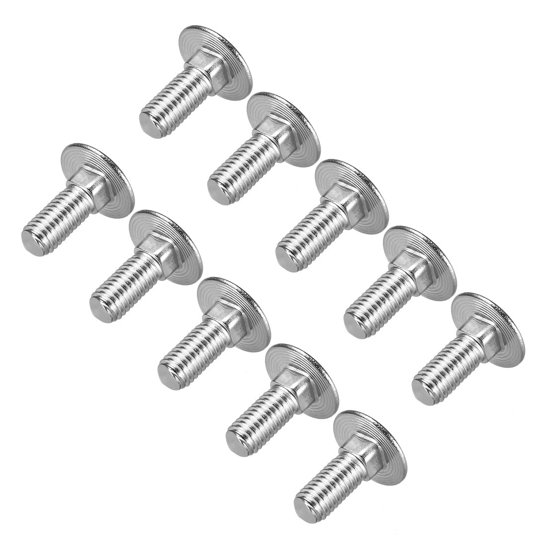 Harfington Carriage Bolts, Neck Carriage Bolt, Round Head, Square Neck, 304 Stainless Steel M8x16mm 20pcs