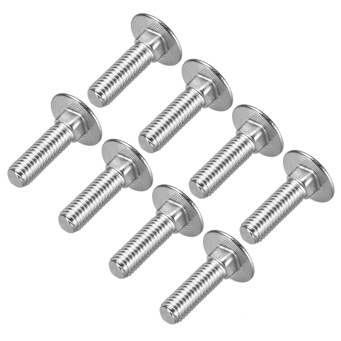 Harfington Carriage Bolts, Neck Carriage Bolt, Round Head, Square Neck, 304 Stainless Steel M8x20mm 8pcs