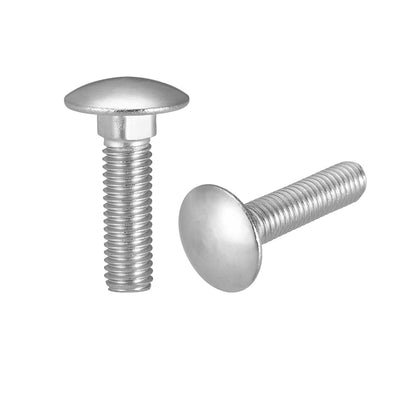 Harfington Carriage Bolts, Neck Carriage Bolt, Round Head, Square Neck, 304 Stainless Steel M8x20mm 12pcs
