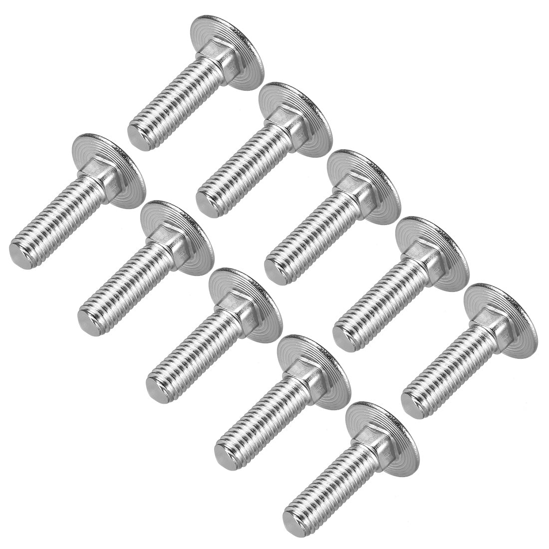 Harfington Carriage Bolts, Neck Carriage Bolt, Round Head, Square Neck, 304 Stainless Steel M8x20mm 12pcs