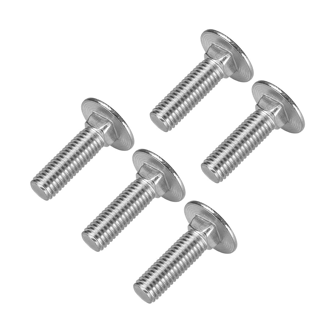 Harfington Carriage Bolts, Neck Carriage Bolt, Round Head, Square Neck, Stainless Steel M10x30mm 5pcs