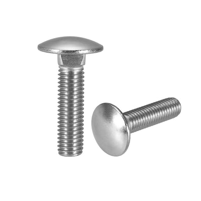 Harfington Carriage Bolts, Neck Carriage Bolt, Round Head, Square Neck, Stainless Steel M10x40mm 2pcs
