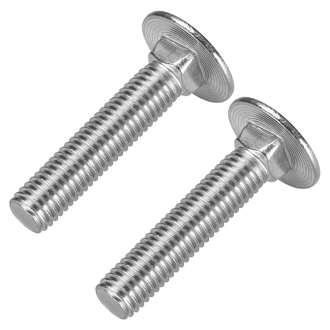 Harfington Carriage Bolts, Neck Carriage Bolt, Round Head, Square Neck, Stainless Steel M10x45mm 2pcs