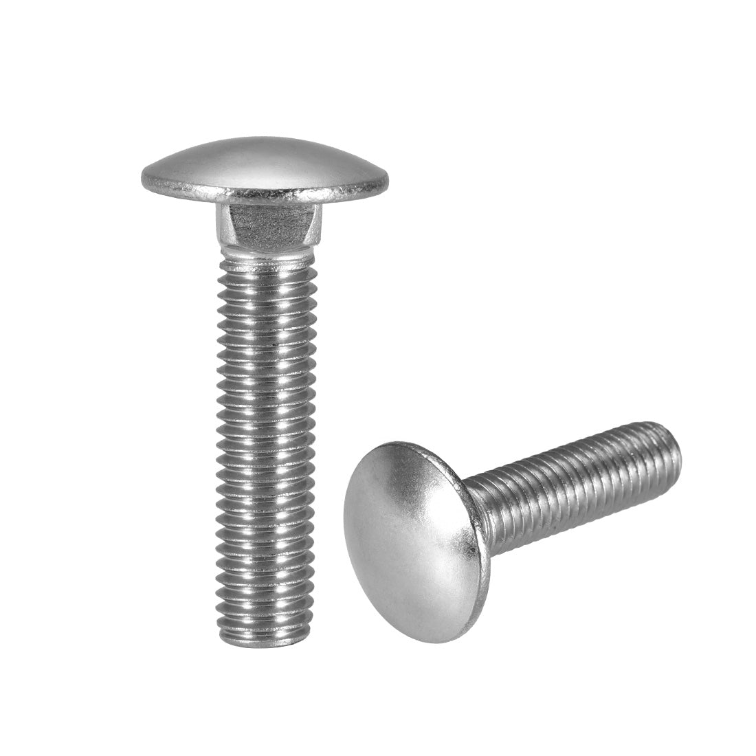 Harfington Carriage Bolts, Neck Carriage Bolt, Round Head, Square Neck, Stainless Steel M10x45mm 6pcs