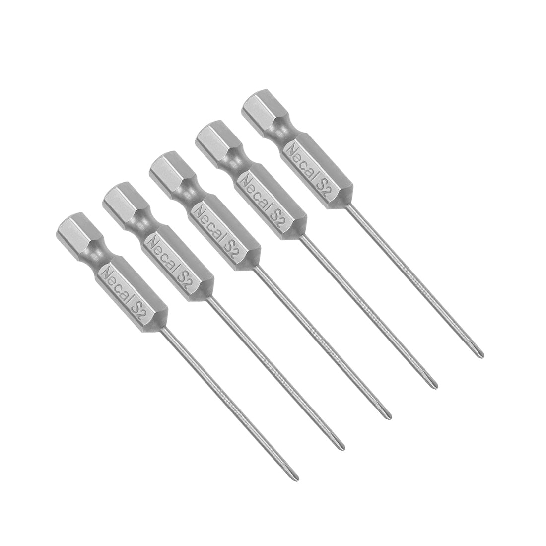 Harfington 5 Pcs Magnetic Phillips Screwdriver Bits, Hex Shank S2 Power Tools