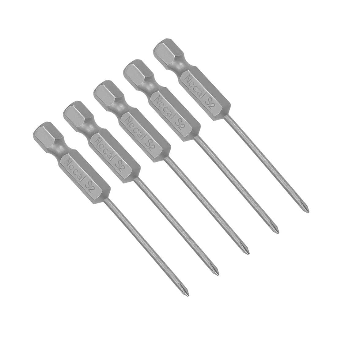 Harfington 5 Pcs Magnetic Phillips Screwdriver Bits, Hex Shank S2 Power Tools