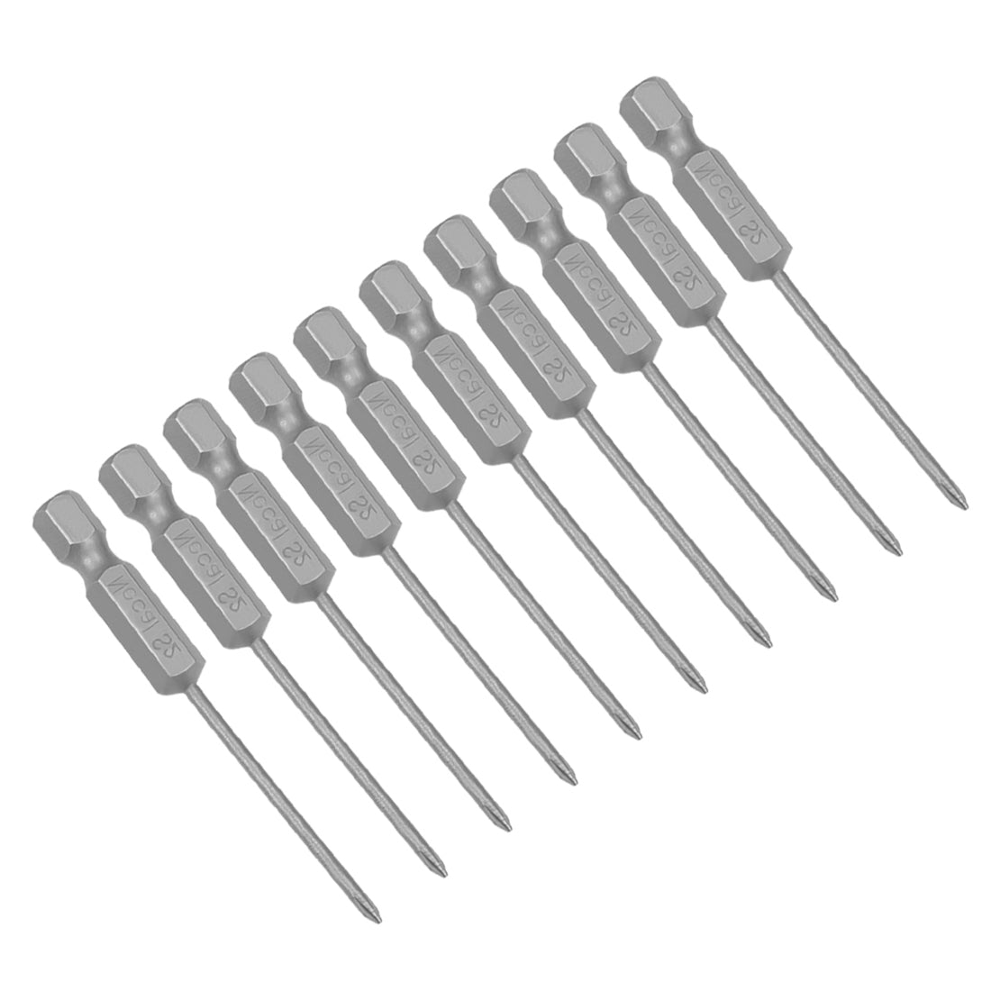 Harfington 10 Pcs Magnetic Phillips Screwdriver Bits, Hex Shank S2 Power Tools