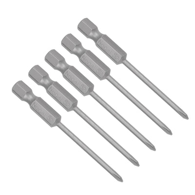 Harfington 5 Pcs Magnetic Phillips Screwdriver Bits, Hex Shank S2 Power Tools