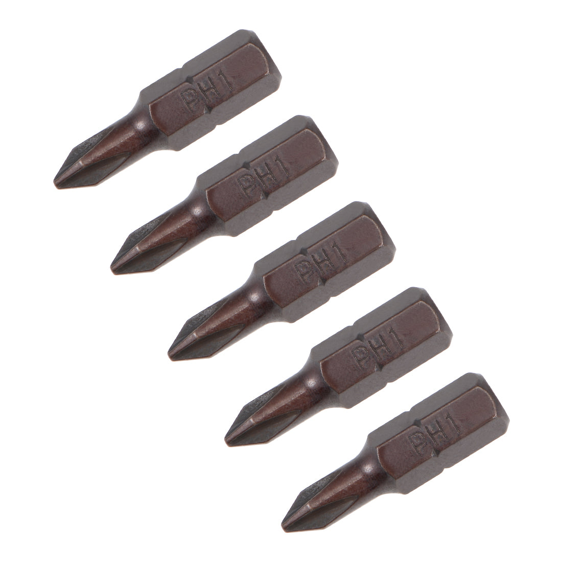 Harfington Phillips Bits 5pcs 1/4 Inch Hex Shank Magnetic Cross PH1 Screwdriver Bit Set 25mm Length S2 Screw Driver Kit Tools