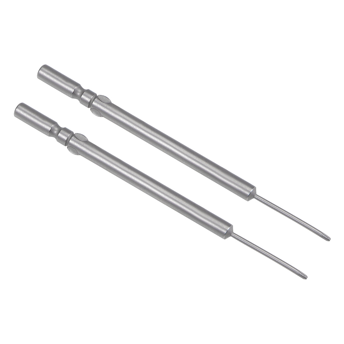 Harfington Phillips Bits 2pcs 5mm Round Shank Magnetic Cross 1.6PH00 Screwdriver Bit Set 100mm Length S2 Screw Driver Kit Tools
