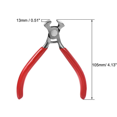 Harfington End Cutting Pliers 4 Inch Mini Precision End Nippers Wire Cutter Pliers Nail Puller Tool